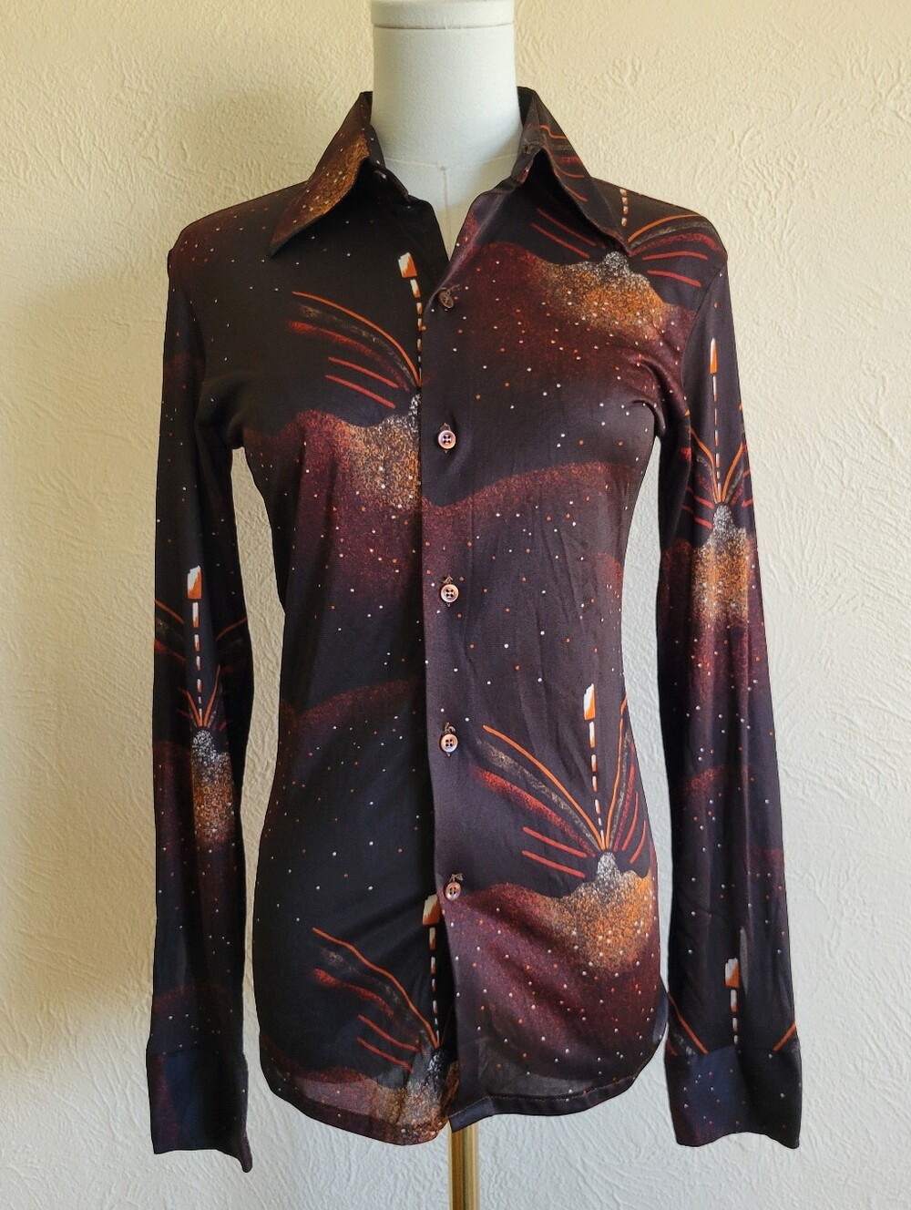 Sears Put-On Shop | 70s Vintage Teen Male Disco Button-Up